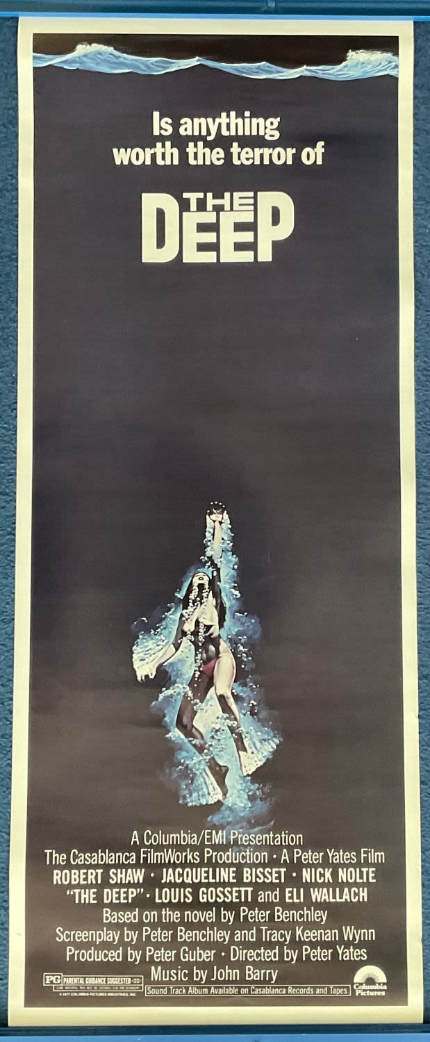 Lot 761: The Deep Original Cinema Movie Poster starring Robert...