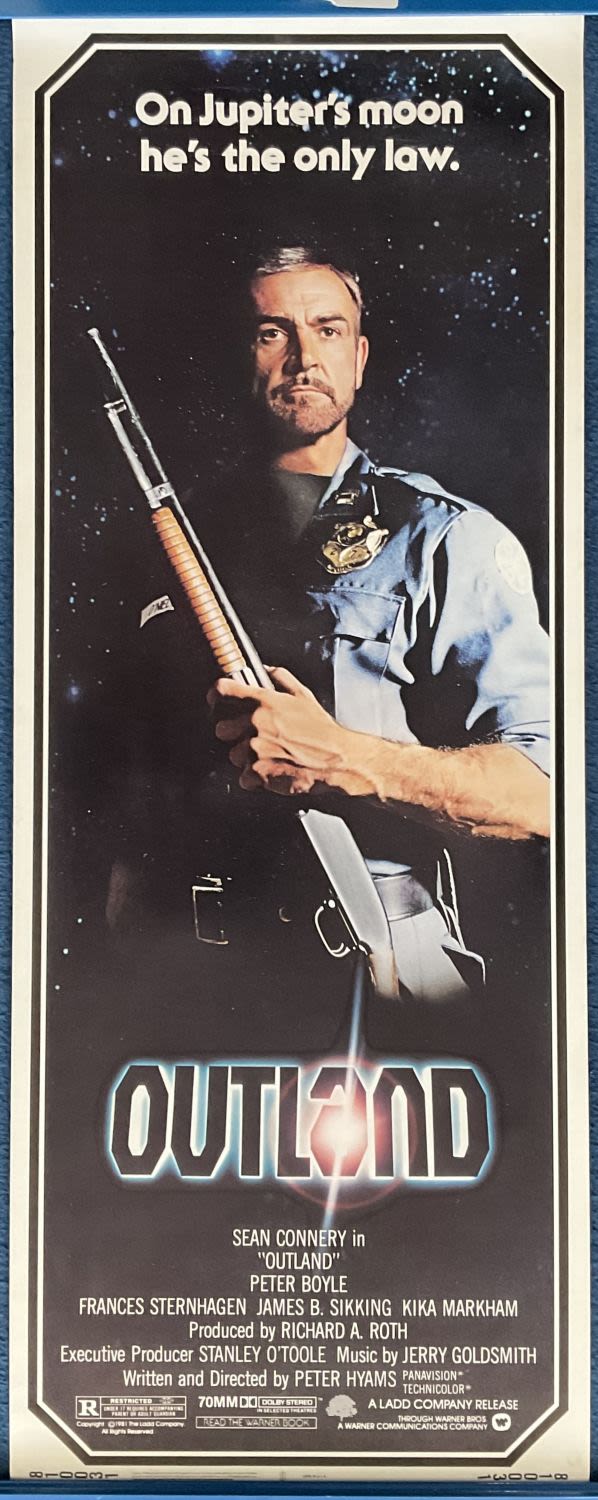 Lot 762: Outland Original Cinema Movie Poster starring Sean Connery,...