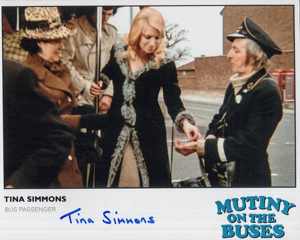 Lot 632: Mutiny On the Buses comedy movie colour 8x10...