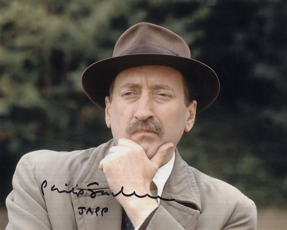 Lot 675: Poirot, popular TV detective series colour 8x10 photo...
