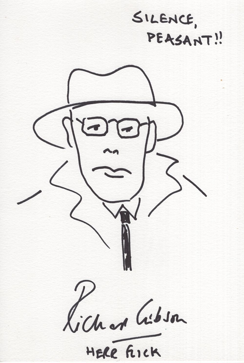 Lot 695: Allo Allo TV comedy series actor Richard Gibson...