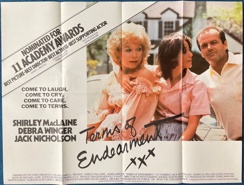 Lot 784: Terms of Endearment Original Cinema Movie Poster starring...