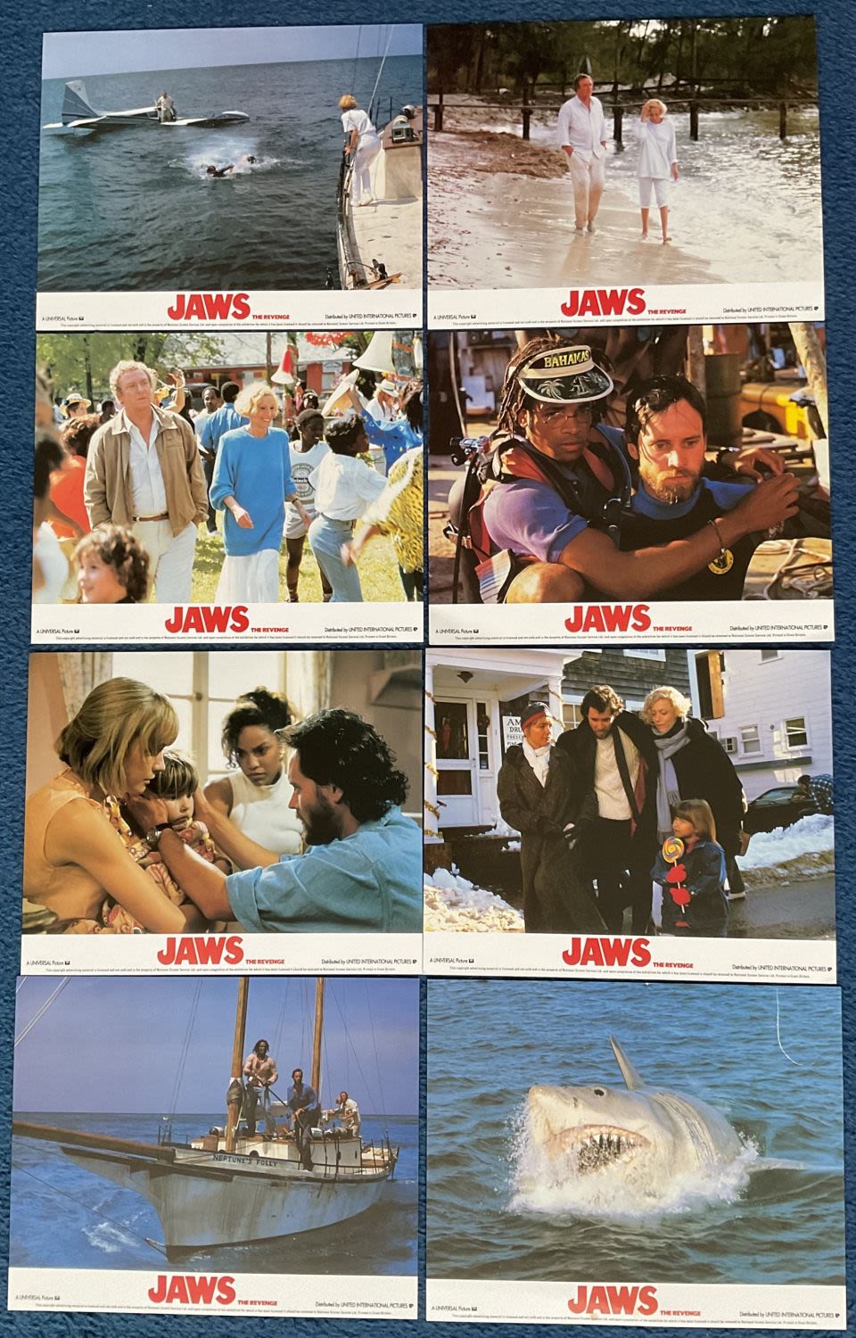 Lot 798: Jaws -The Revenge set of 8 x Original...