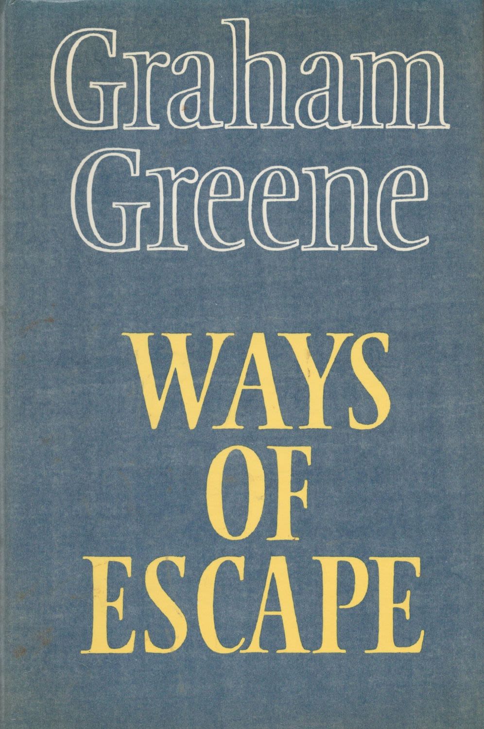 Lot 259: Ways of Escape by Graham Greene 1980First Edition...