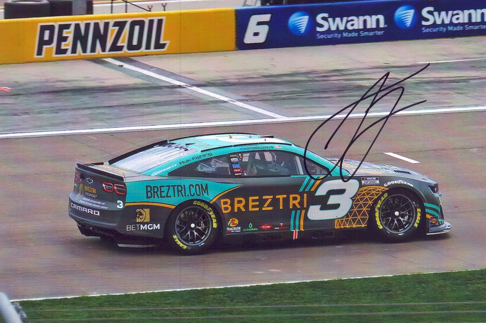 Lot 151: Nascar Austin Dillon signed 7x5inch colour photo. Good...