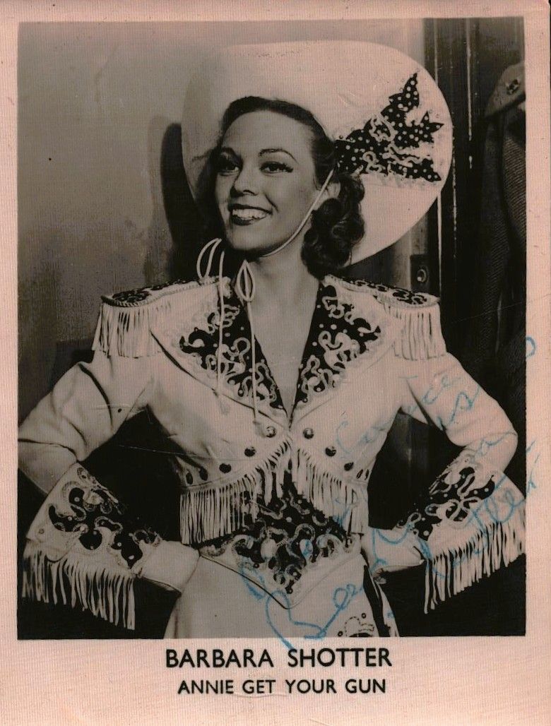 Lot 173: Barbara Shotter signed 3.5x2.75 inch promo black &...
