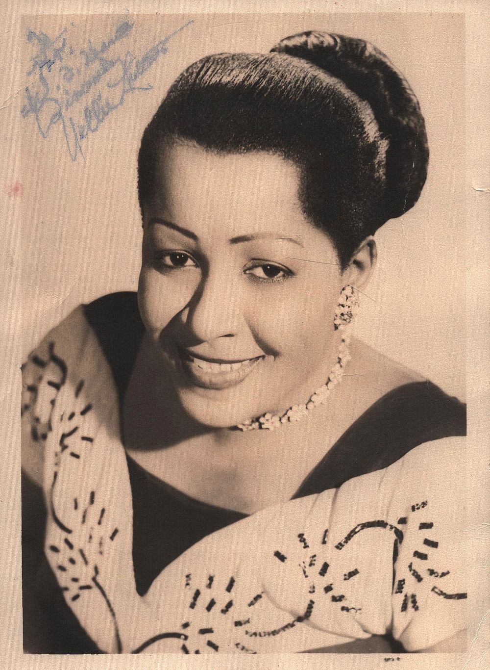 Lot 177: Nellie Lutcher signed 7x5 inch black & white...
