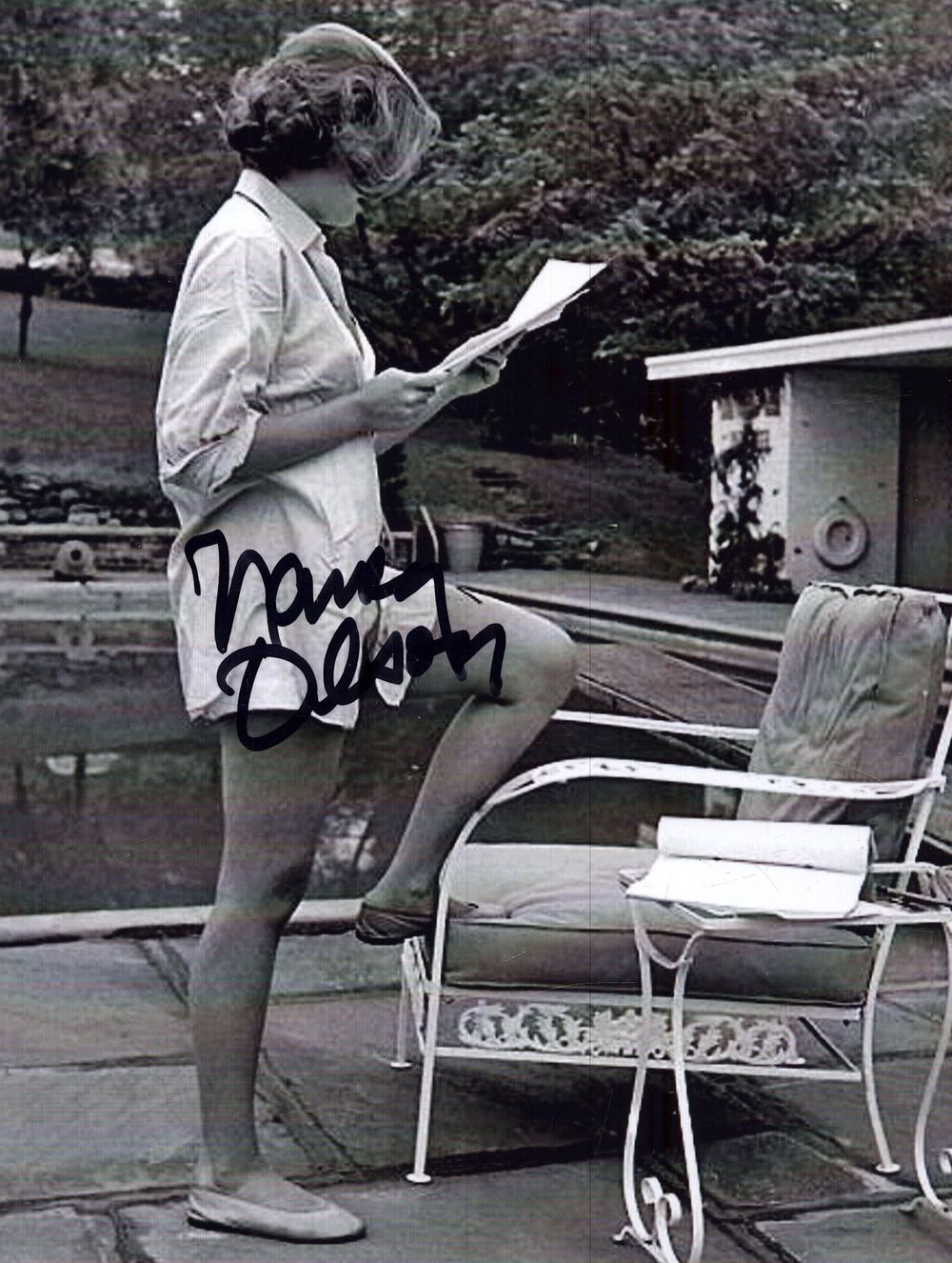 Lot 220: Nancy Olson signed 6x5inch black and white photo....