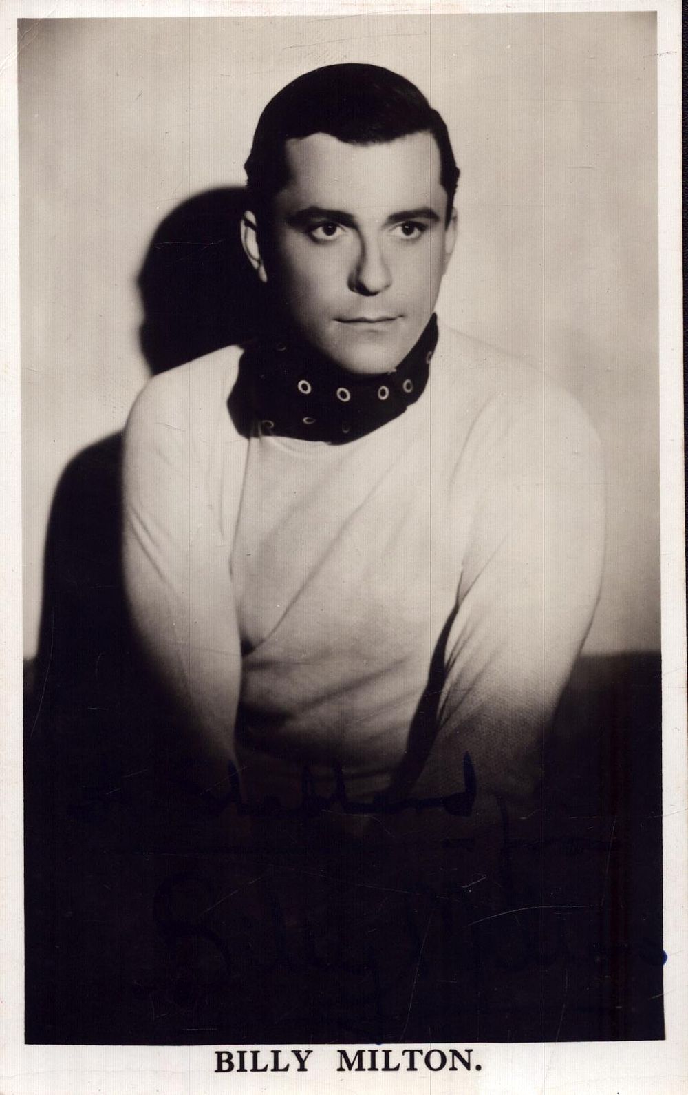 Lot 234: Billy Milton signed 6x4inch black and white photo....