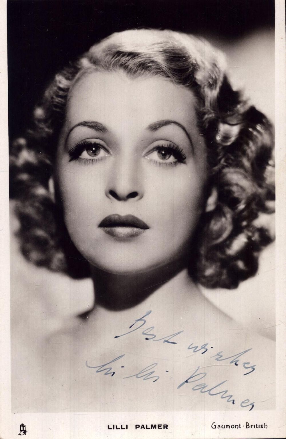 Lot 240: Lilli Palmer signed 6x4inch black and white photo....