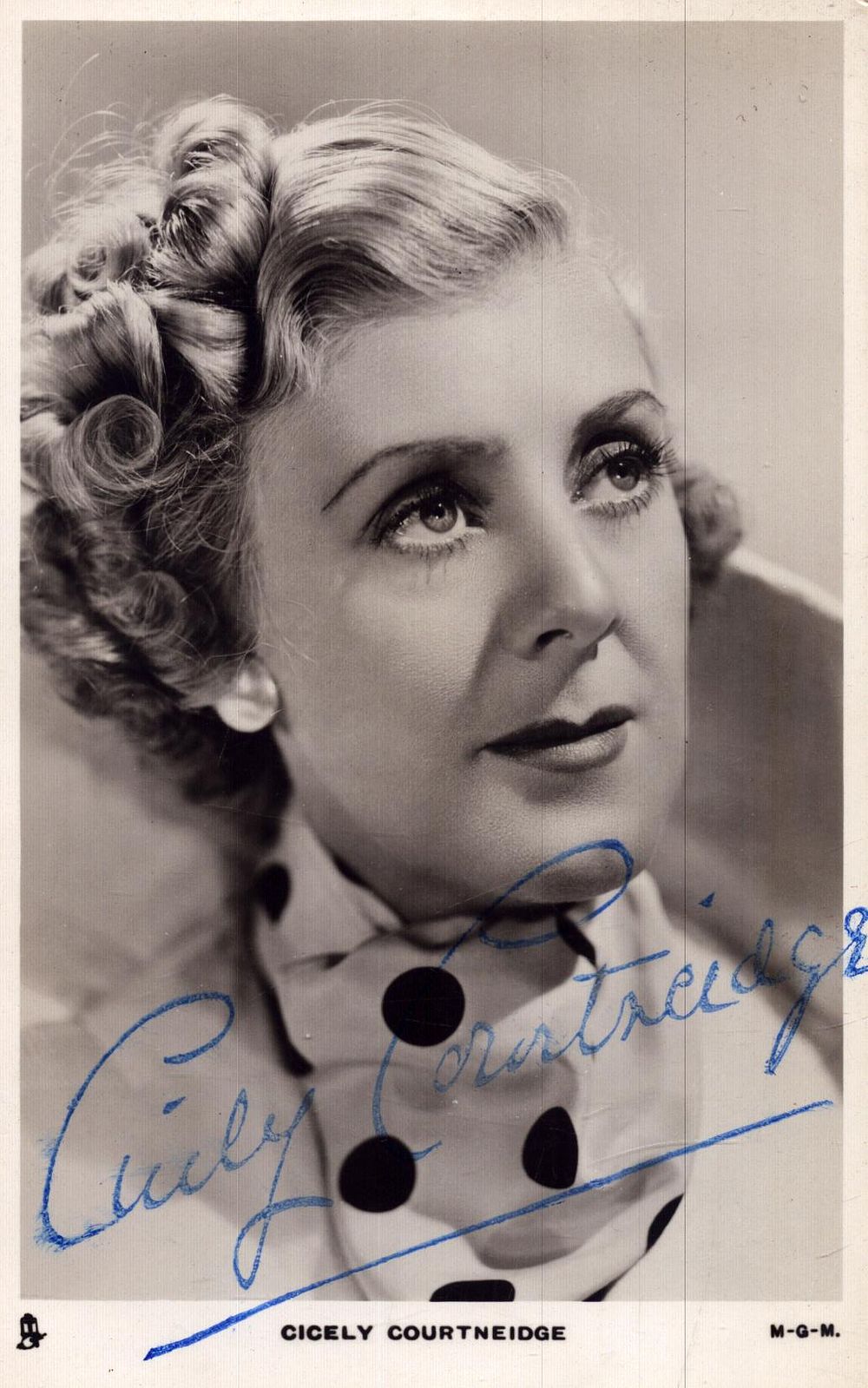 Lot 247: Cicely Courtneidge signed 6x4inch black and white photo....