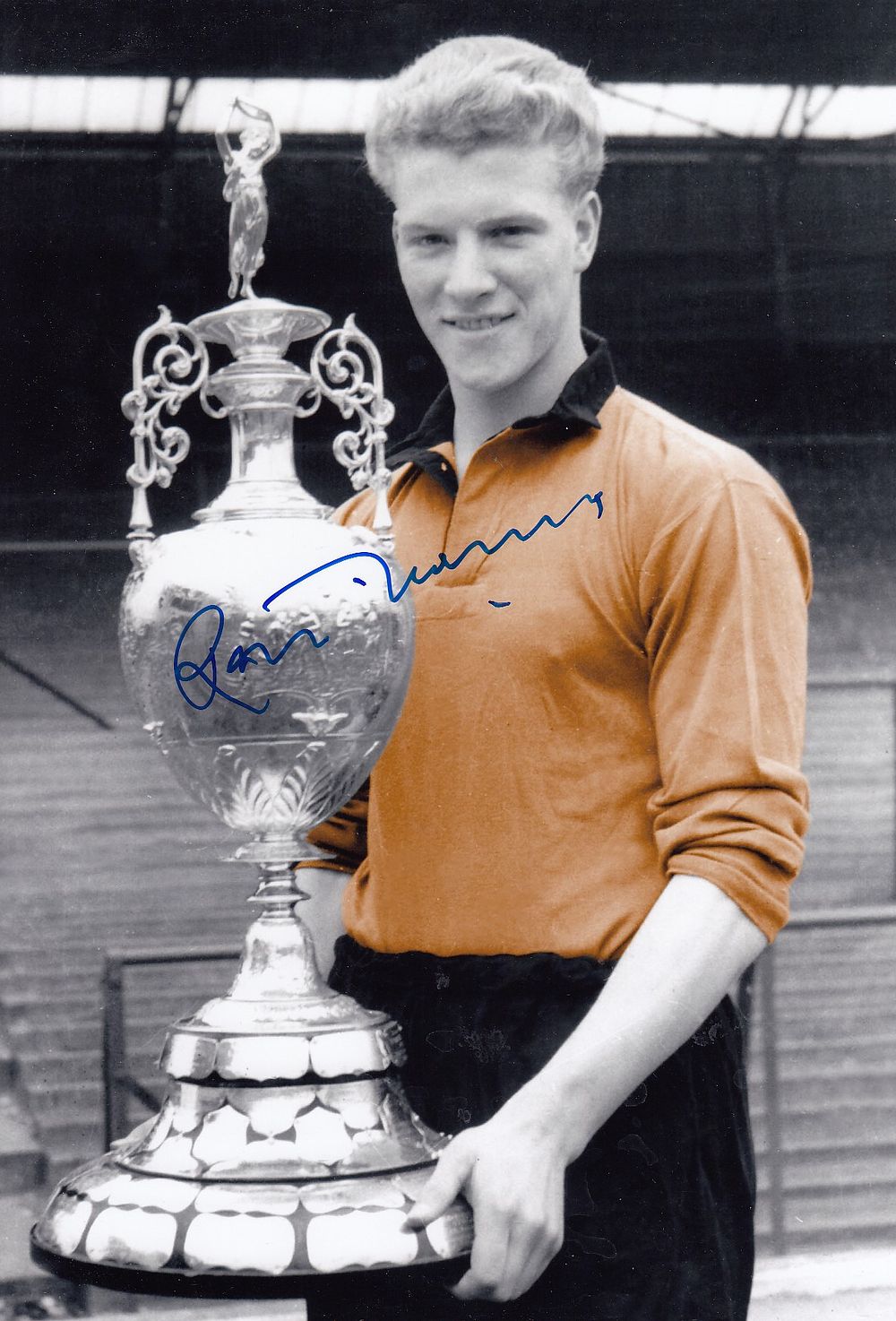 Lot 272: Autographed RON FLOWERS 12 x 8 Photo :...