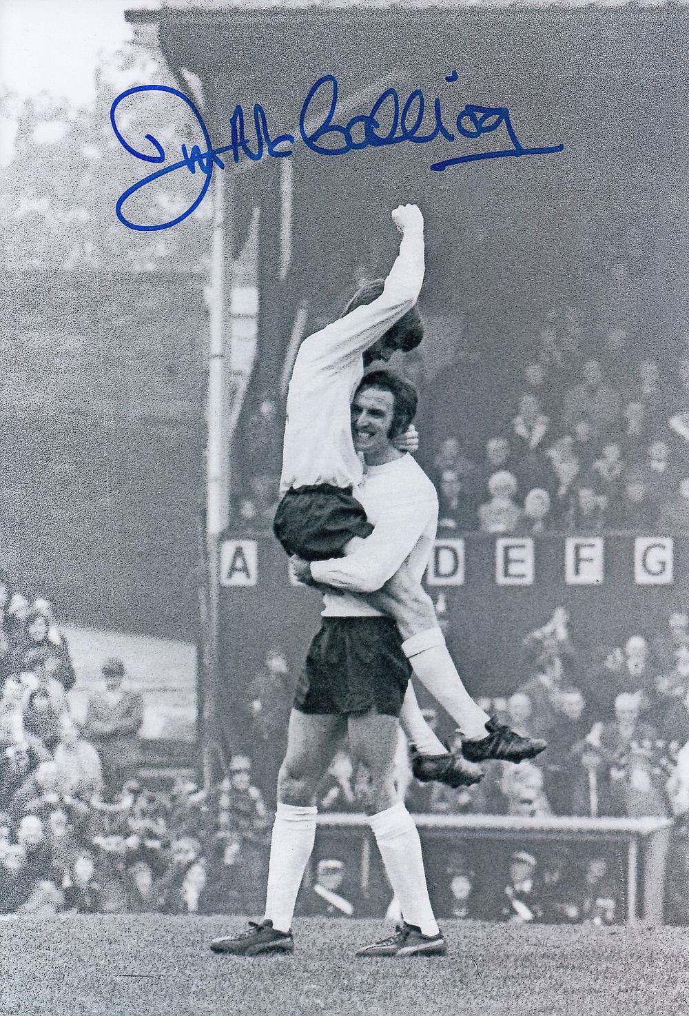 Lot 273: Autographed JIM McCALLIOG 12 x 8 Photo :...
