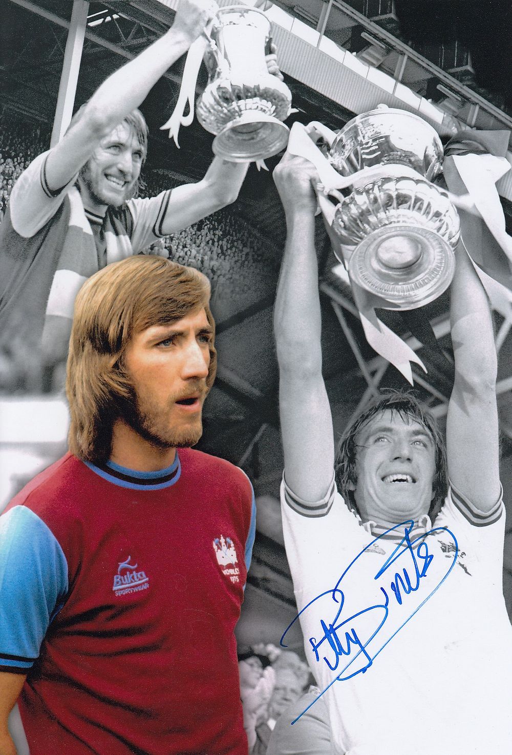 Lot 279: Autographed BILLY BONDS 12 x 8 Photo :...