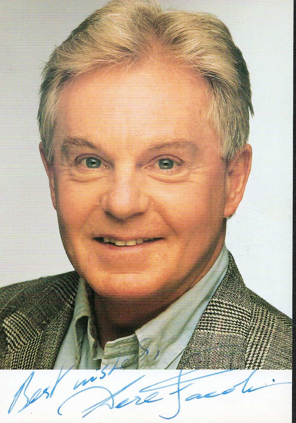 Lot 293: Derek Jacobi signed colour postcard 6x4. Good condition....