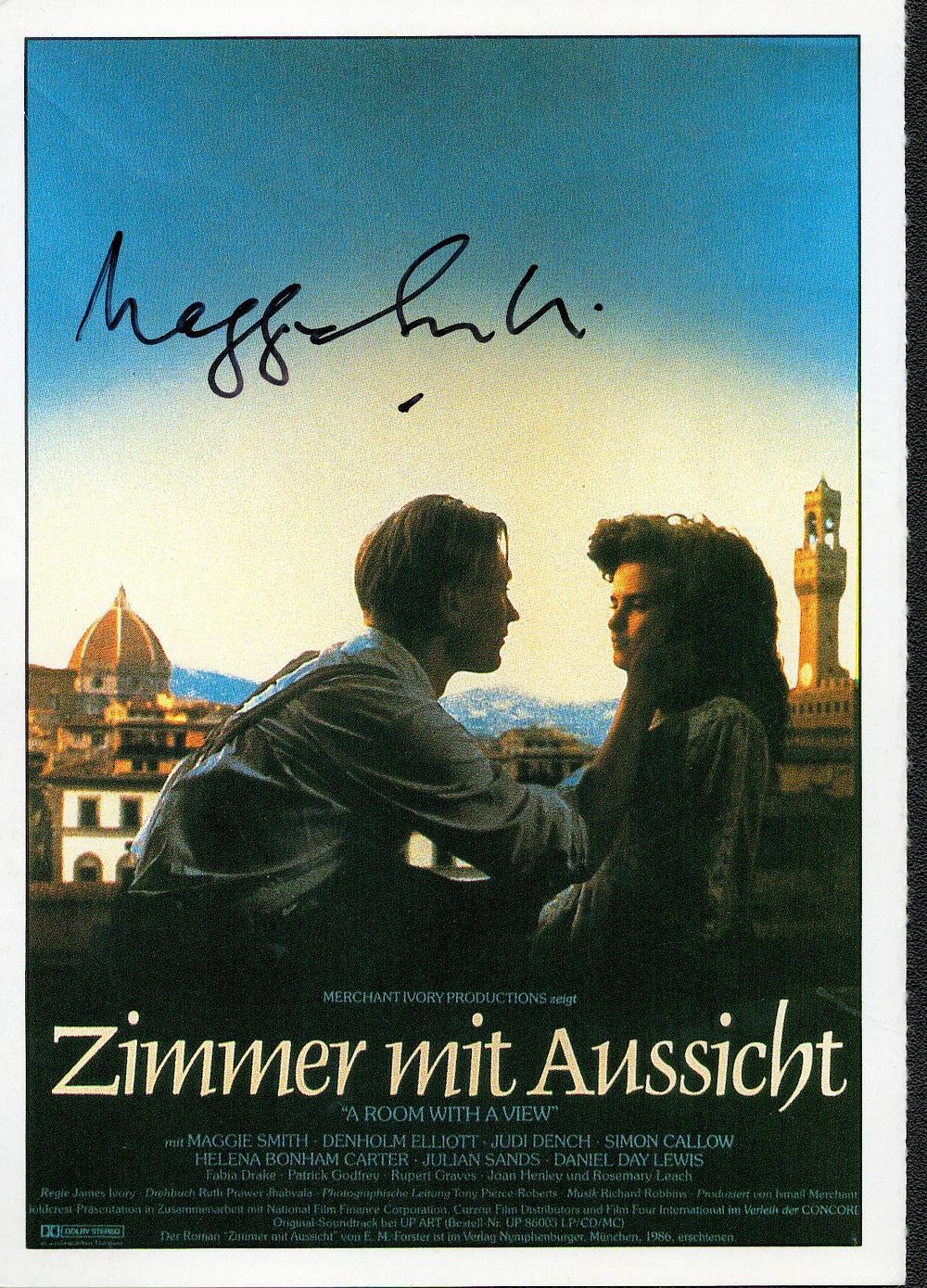 Lot 297: Maggie Smith a room with a view signed...