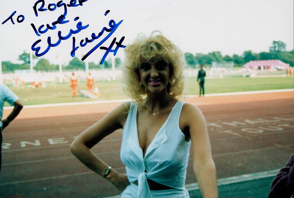 Lot 301: Ellie Laine signed colour photo 6x4 dedicated. Good...