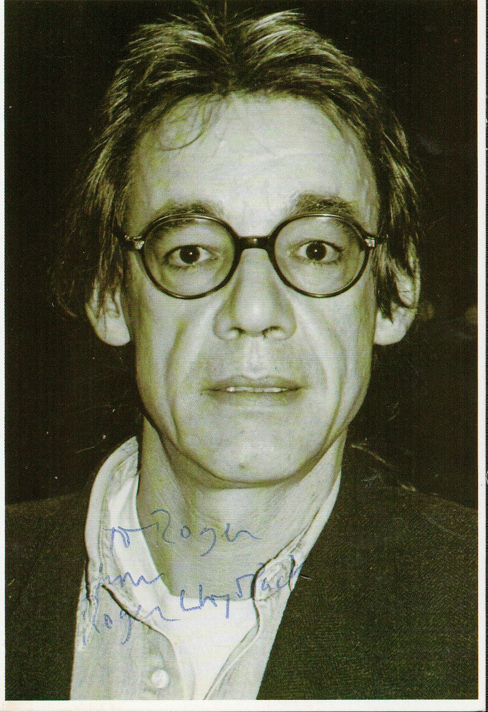 Lot 306: Roger Lloyd Pack signed black and white photo...