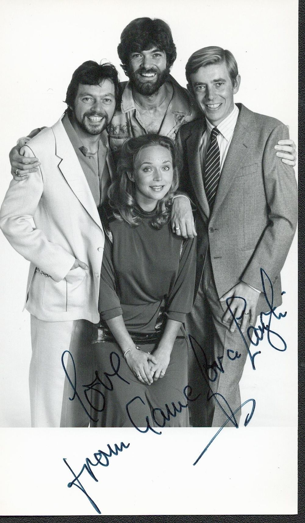 Lot 313: Game for a Laugh signed black and white...