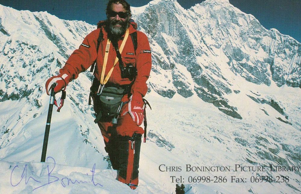 Lot 318: Chris Bonnington mountaineer signed colour postcard 6x4. Good...