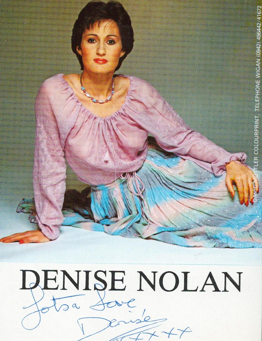 Lot 323: Denise Nolan signed colour photo card 6x4. Good...