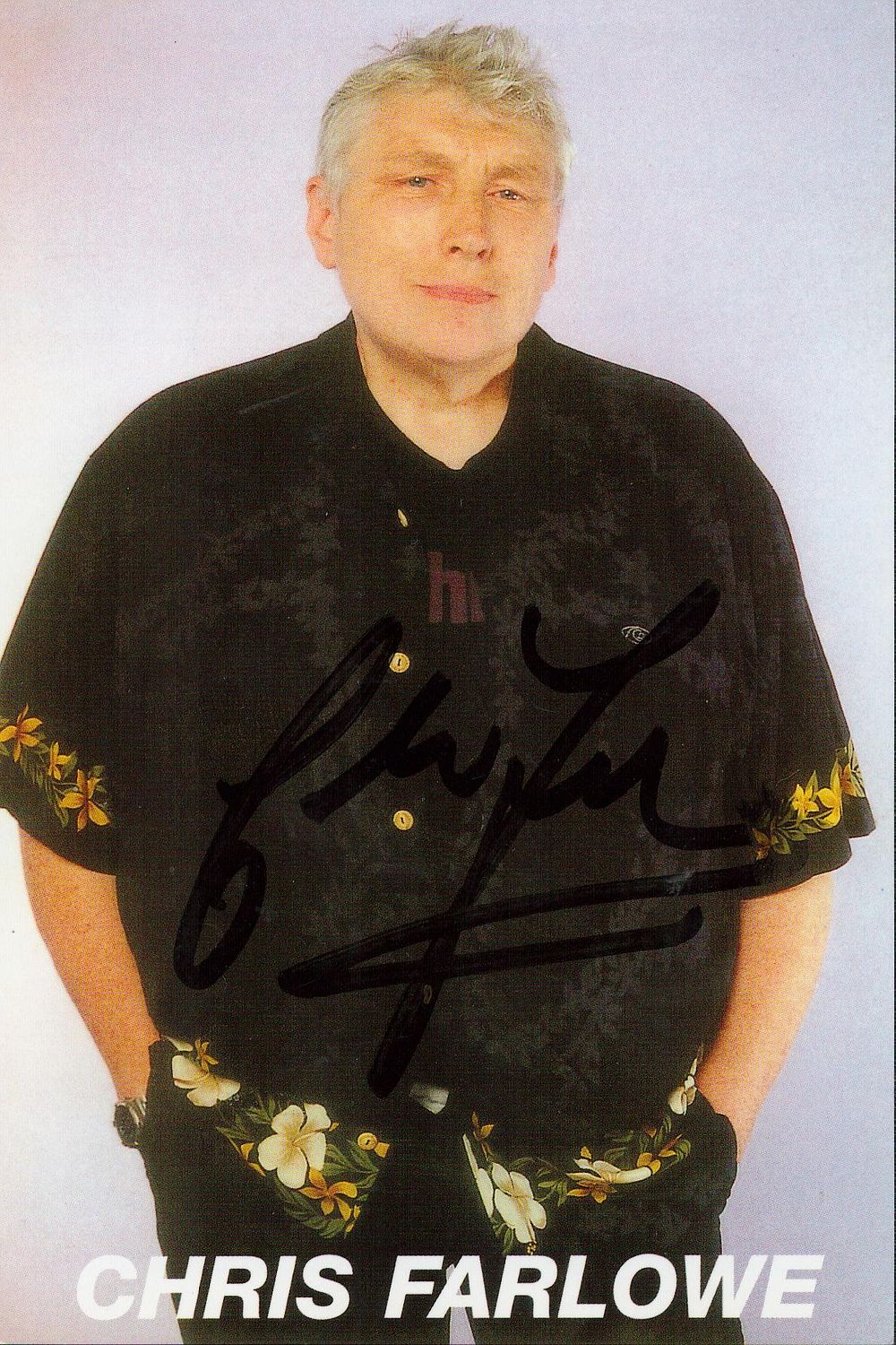 Lot 328: Chris Farlowe signed colour photo 6x4. Good condition....