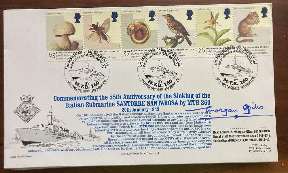 Lot 411: 1998 Endangered Species official Navy FDC signed Admiral...
