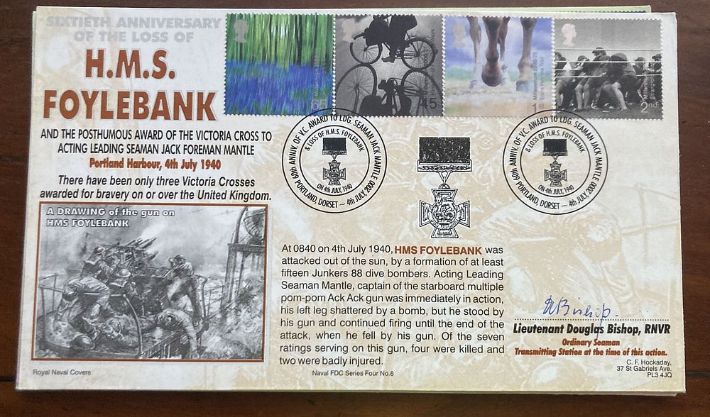 Lot 418: 2000 Soil Stone official Navy FDC signed WW2...