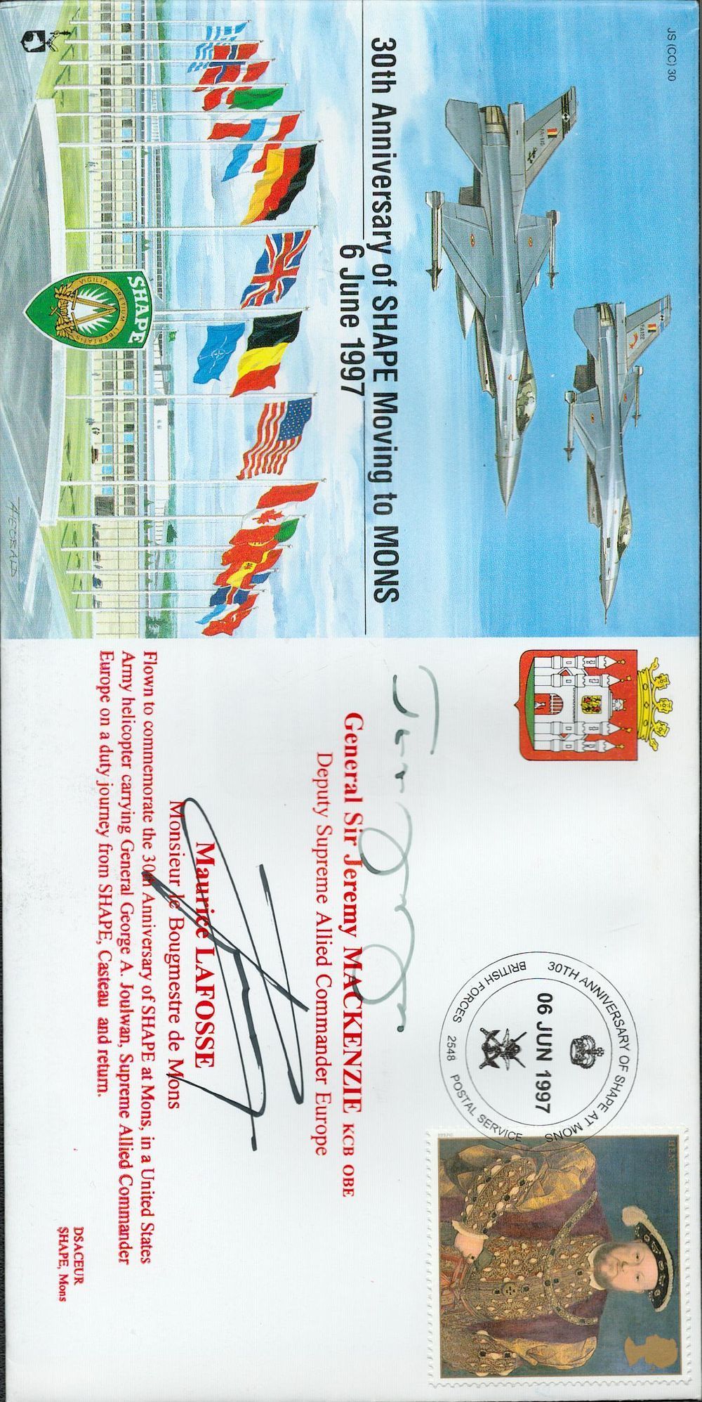Lot 426: RAF flown cover Gen Sir J Mackenzie OBE...