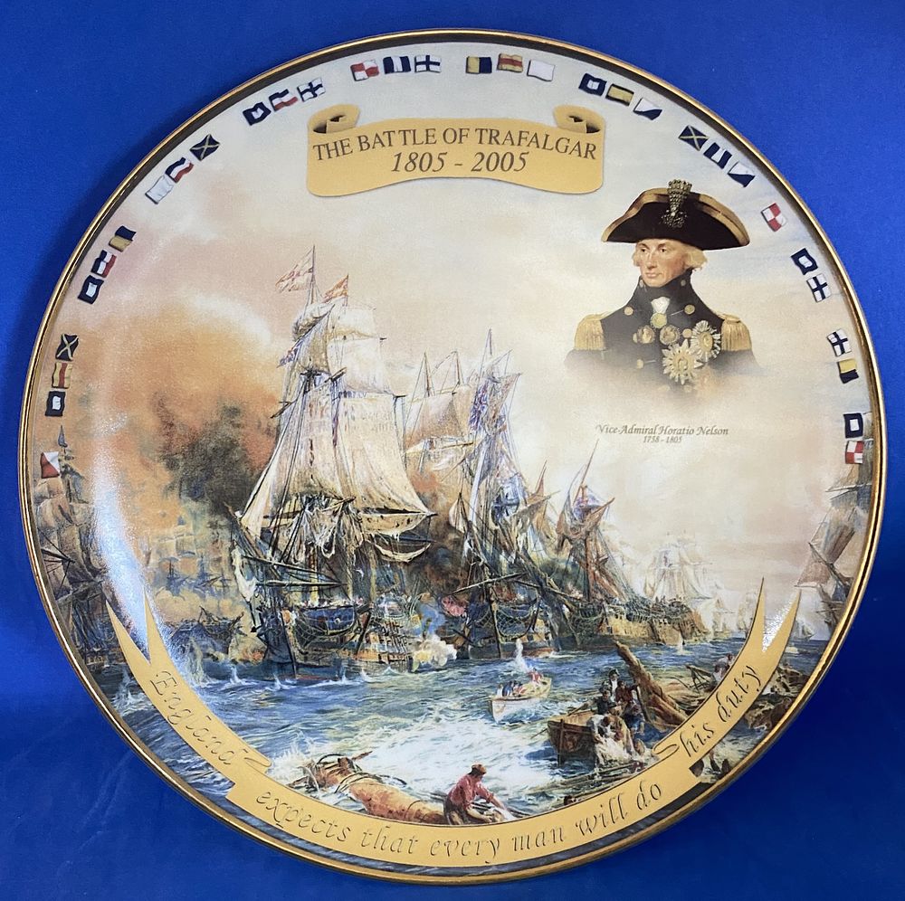 Lot 486: The Battle of Trafalgar limited edition collectors plate,...