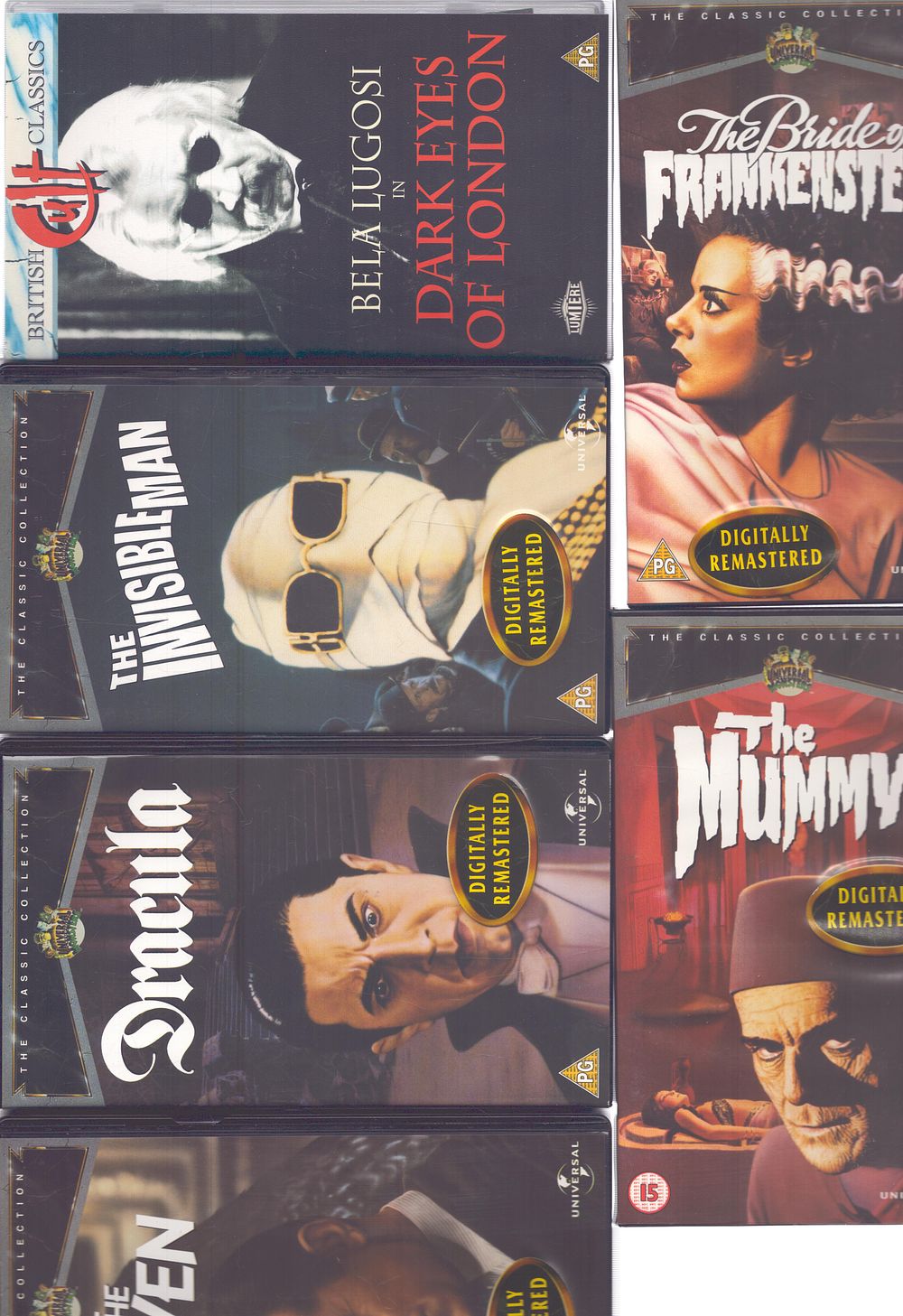 Lot 497: Horror VHS collection, includes The Bride of Frankenstein,...