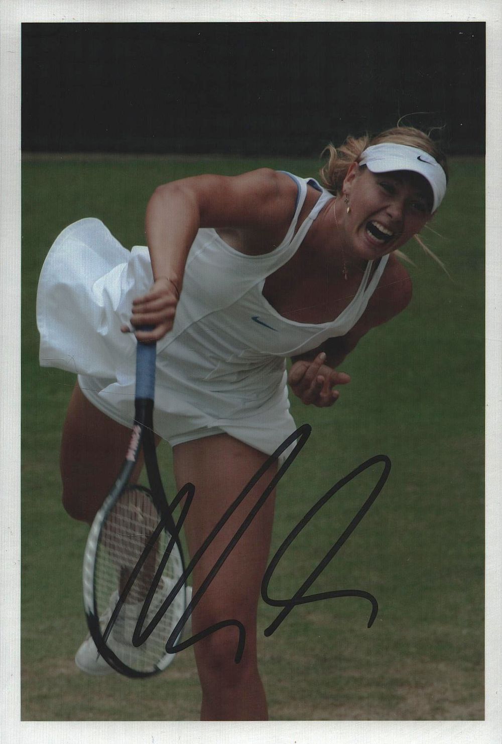 Lot 511: Maria Sharapova signed 6x4 inch. Is a Russian...