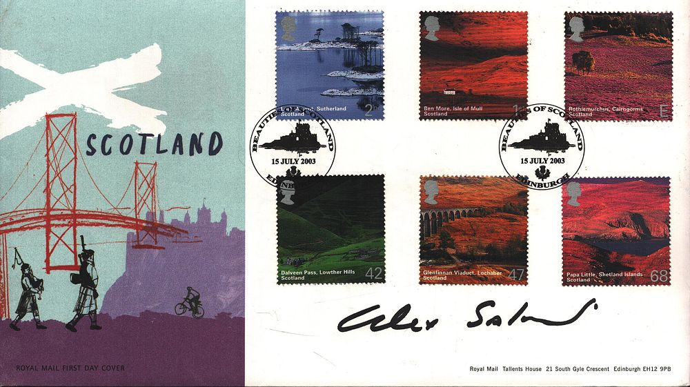 Lot 524: Alex Salmond signed FDC (Was a Scottish politician)....