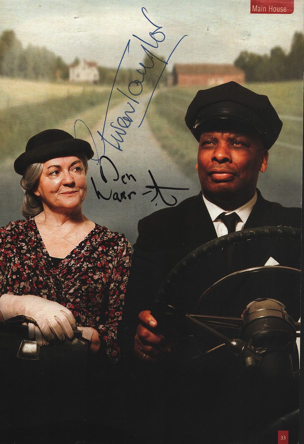 Lot 529: Gwen Taylor & Don Warrington signed flyer. Good...
