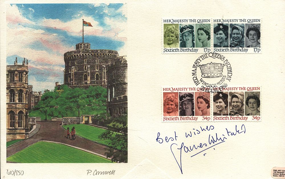 Lot 532: James Whitaker signed FDC. Her Majesty The Queen...
