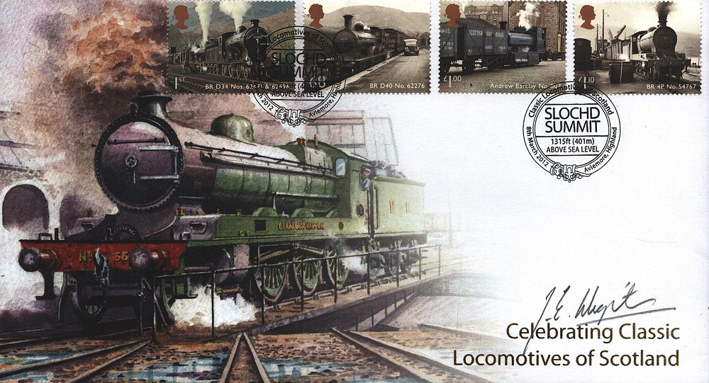 Lot 544: John Wigston signed FDC. Celebrating Classic Locomotives of...