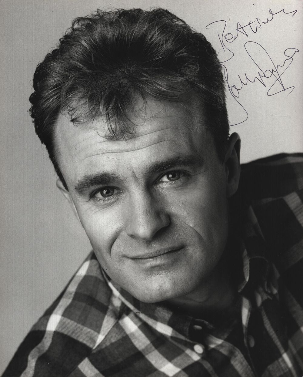 Lot 550: Bobby Davro signed 10x8 inch black & white...
