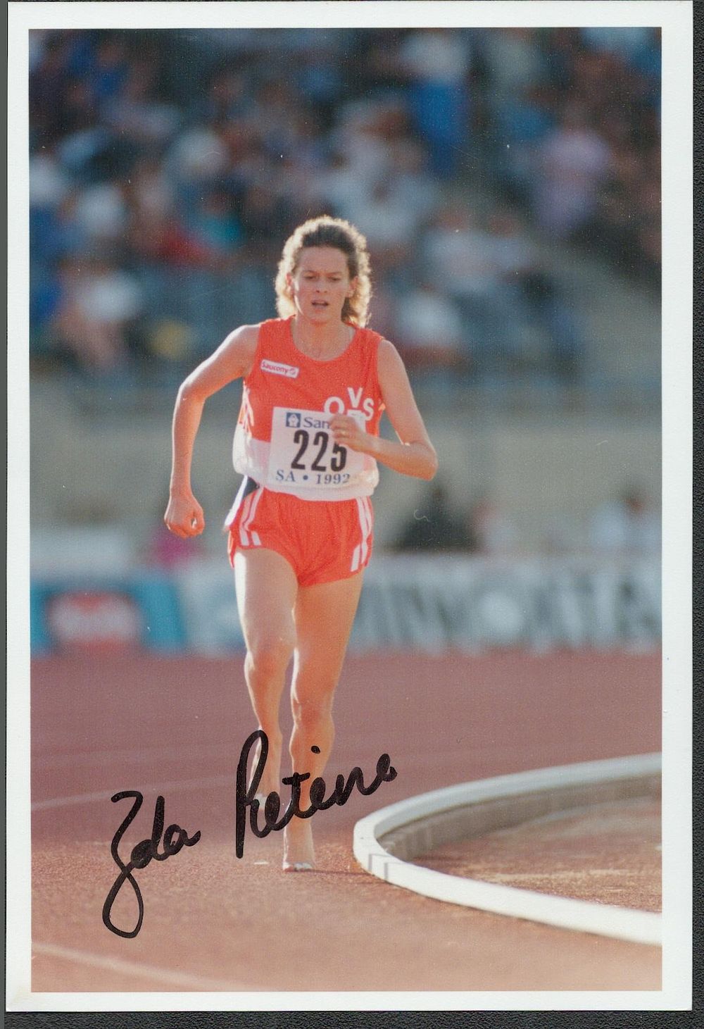 Lot 560: Zola Budd signed colour photo 6x4. Good condition....