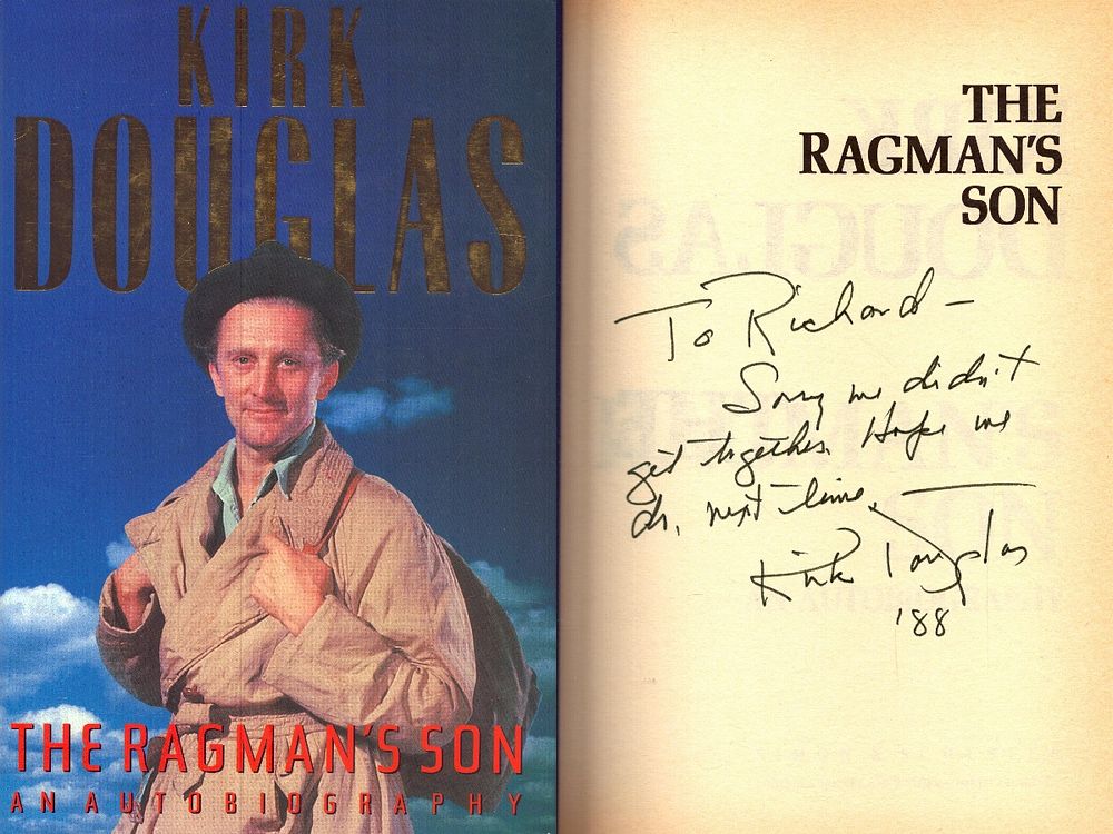 Lot 589: Kirk Douglas Signed The Ragman's Son an Autobiography,...