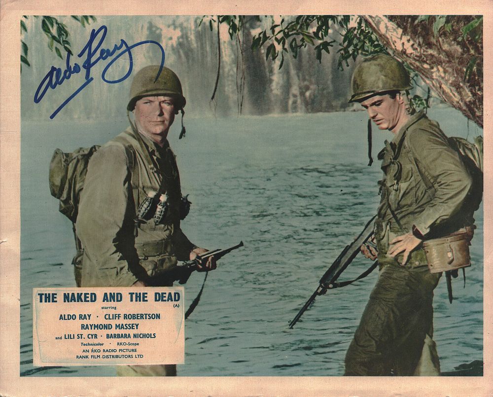 Lot 624: ALDO RAY (1926-1991) Actor signed The Naked and...