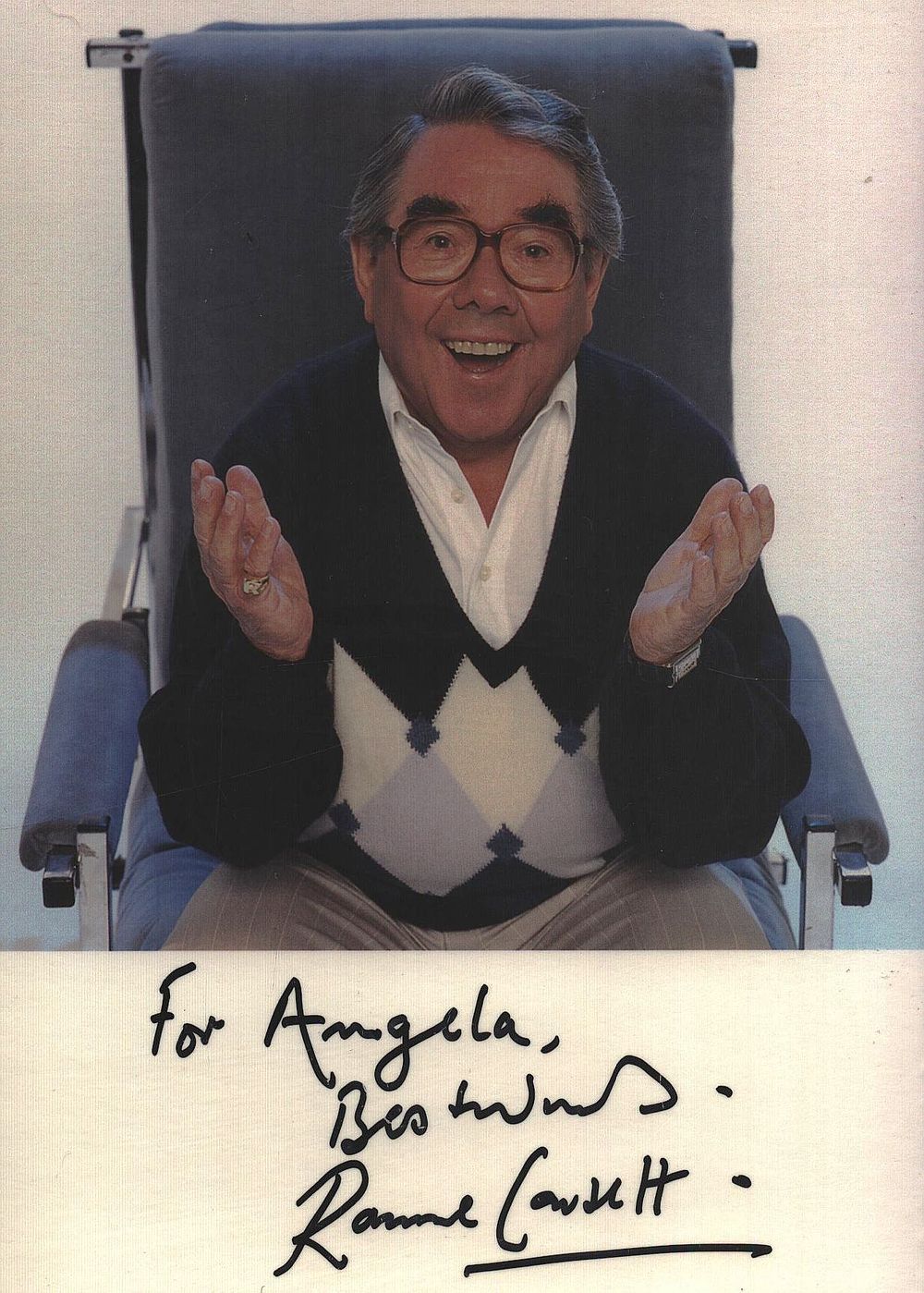 Lot 628: RONNIE CORBETT (1930-2016) Two Ronnies Comedian signed Photo...