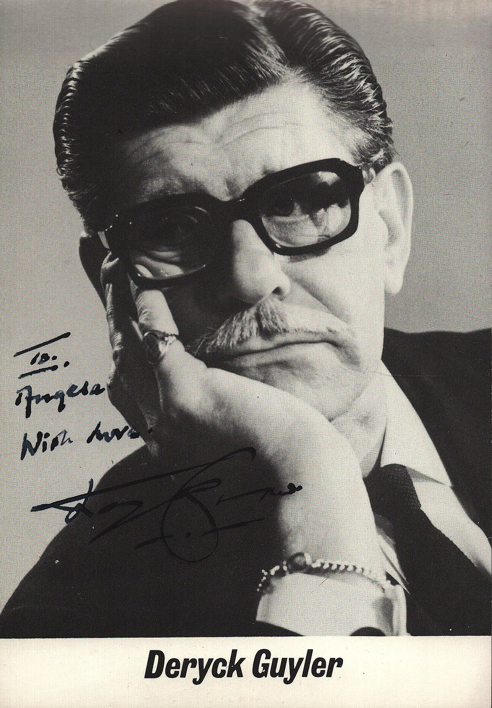 Lot 630: DERYCK GUYLER (1914-1999) Please Sir Actor signed Promo...