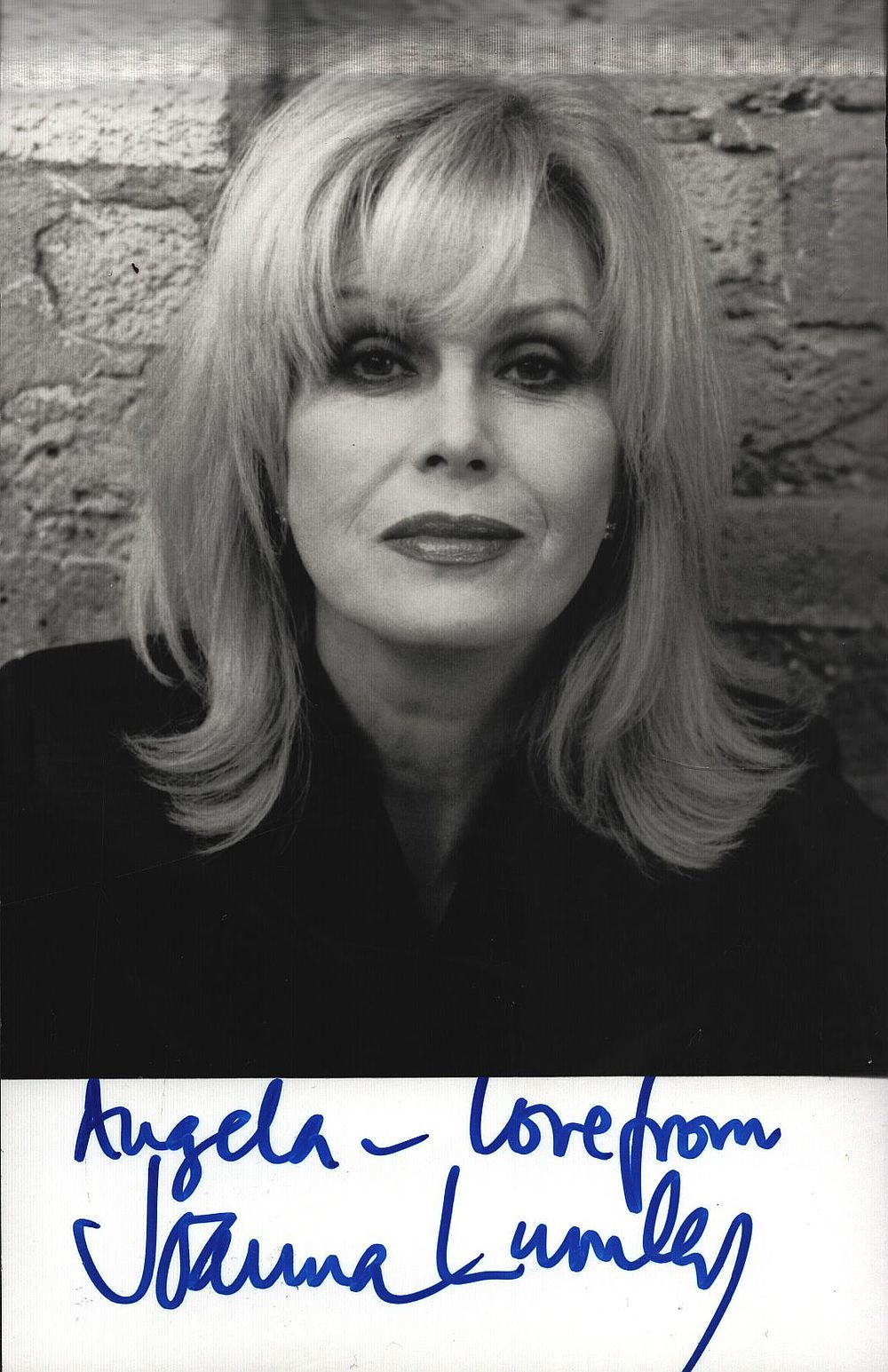 Lot 631: JOANNA LUMLEY Actress signed Photo. Good condition. All...
