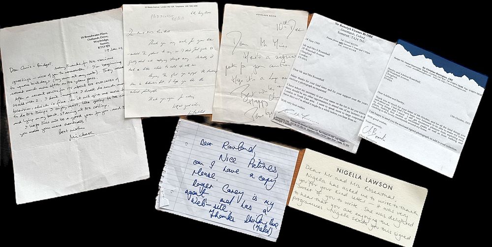 Lot 195: Correspondence collection signed letter from Penelope Keith, Sir...