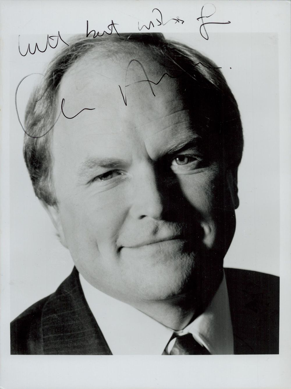 Lot 235: Clive Anderson signed 8x6inch black and white photo....