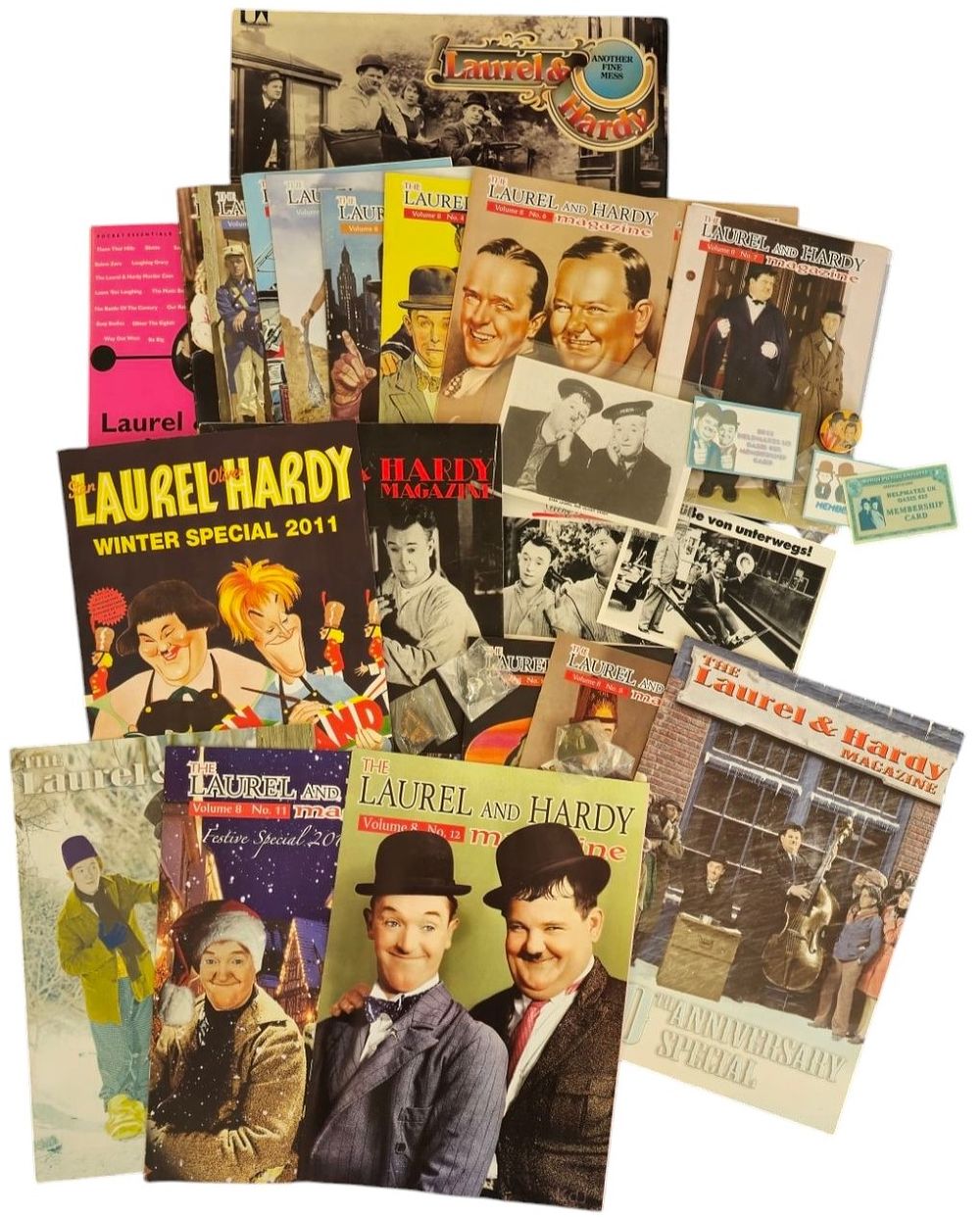 Lot 242: Laurel and Hardy Collection, black and white postcards,...