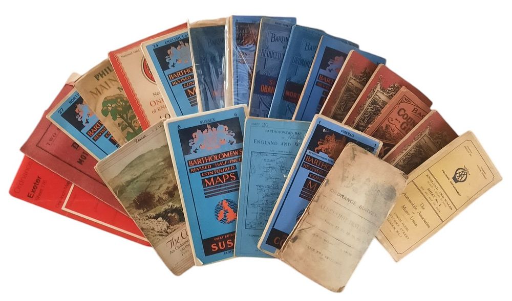 Lot 245: Ordnance Survey Map collection, sheet 37 Bartholomew's, sheet...
