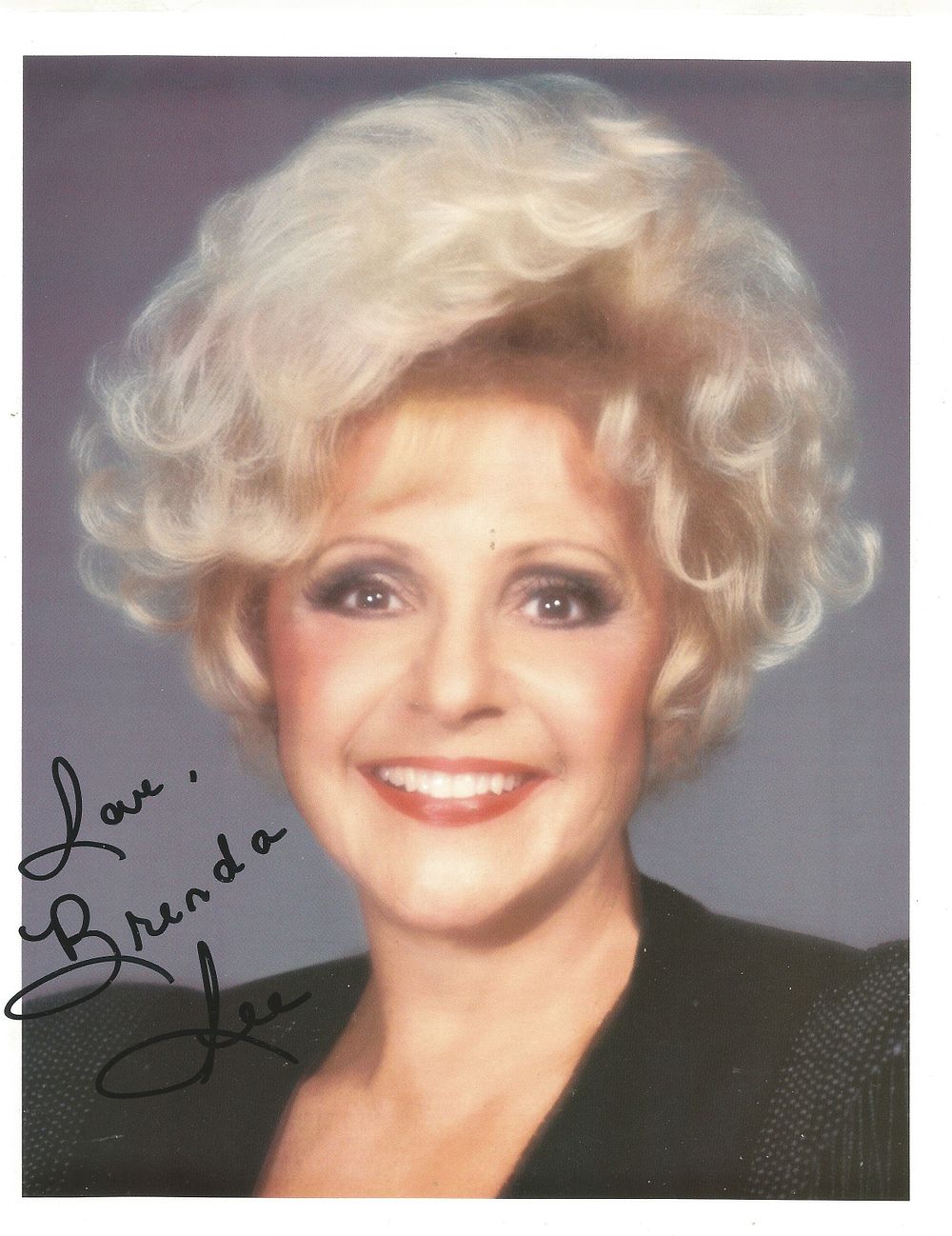 Lot 328: Brenda Lee signed 10x8inch colour photo. Music autograph....