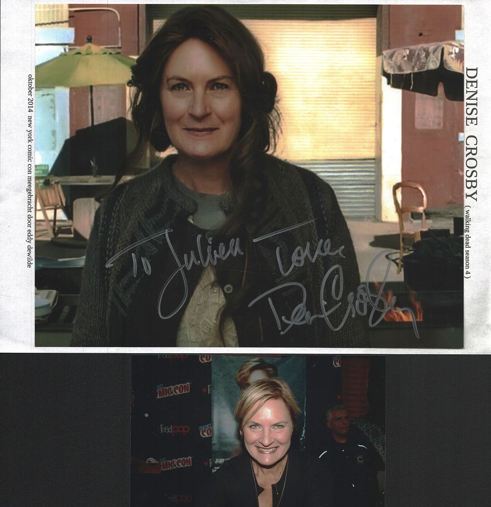 Lot 342: Denise Crosby signed 10x8 inch colour photo, with...