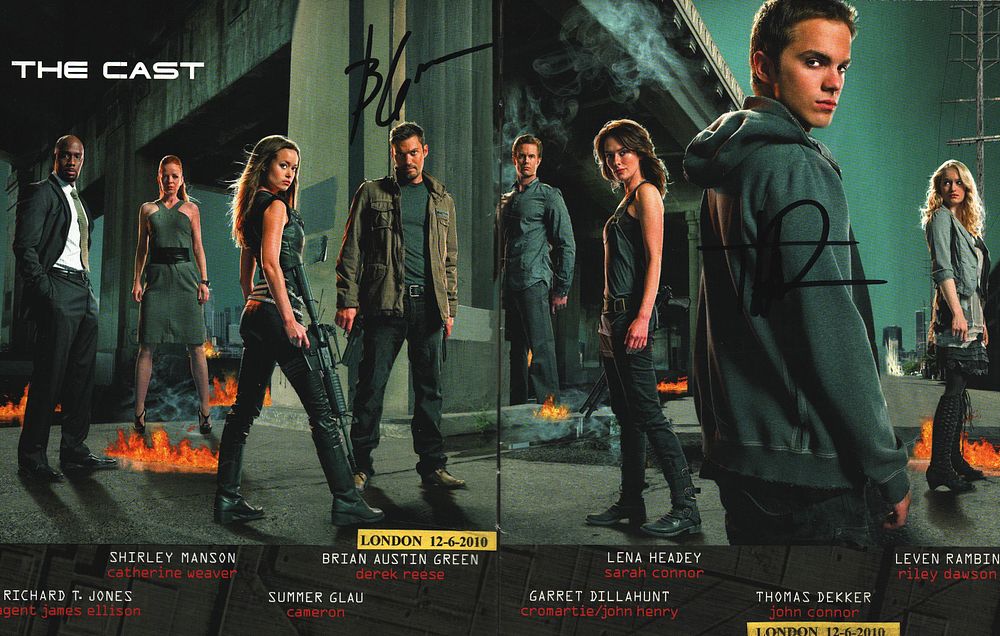 Lot 344: Brian Austin Green and Thomas Dekker multi signed...